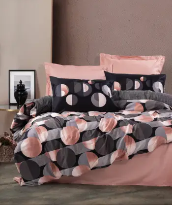 Set mbulesë për jorgan dopio satin, L'essentiel, Randy, salmon