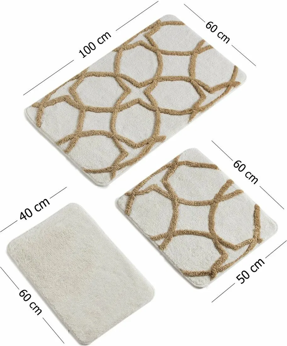 Set tapetash për banjo (3 copë), Mijolnir, Bonne, ngjyrë ari - 4