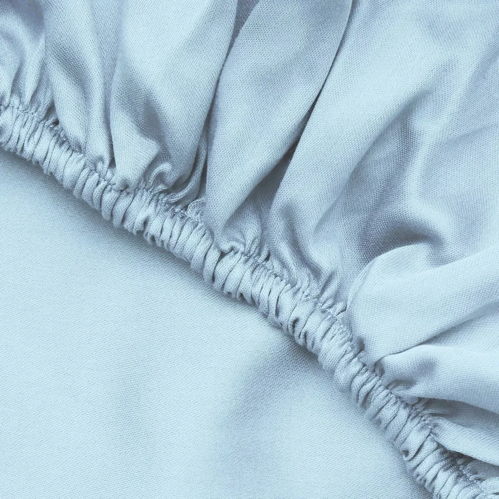 Çarçaf fitted Ranforce Double XL, ngjyrë kaltër e lehtë, L'essentiel - 4