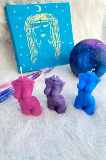 Set qirinjsh (3 copë), Evila Originals, Venus Galaxy, rozë, vjollcë, kaltër