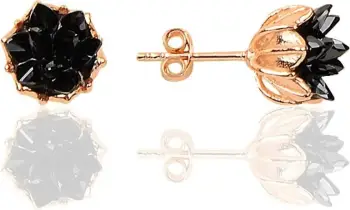 Vathë argjendi Jumeon, rozë gold e zi, SGTL10220KP