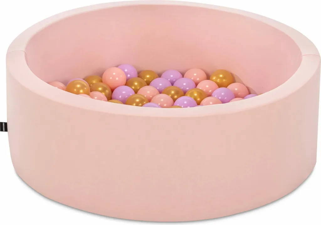 Pishinë me topa për fëmijë, ngjyrë rozë, Bubble Pops v5 - 1