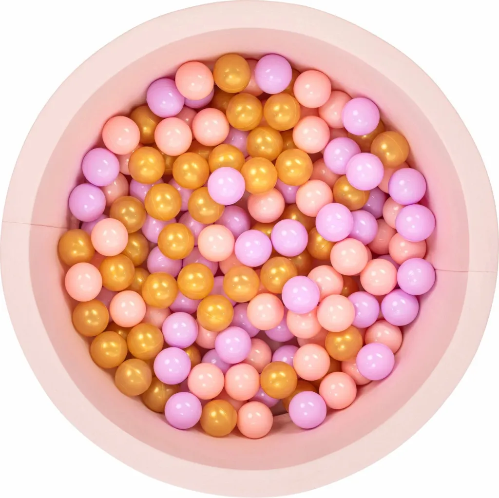 Pishinë me topa për fëmijë, ngjyrë rozë, Bubble Pops v5 - 2