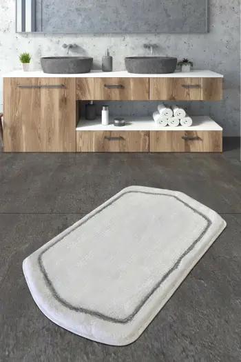 Tapet banje akrilik Mijolnir, i bardhë, 70x120cm