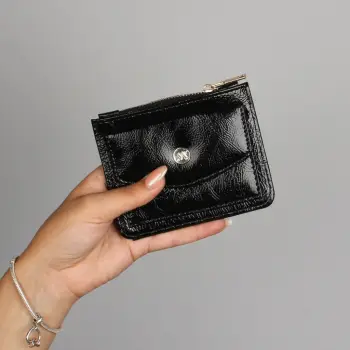 Portofol prej lëkure, ngjyrë e zezë, Zoozie Bags, 1241