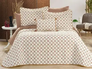 Set mbulesë dysheku dopio, L'essentiel Brillance, krem dhe ari