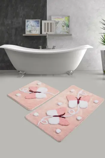 Set tapetash për banjo akrilik, 2 copë, Mijolnir Mari, rozë