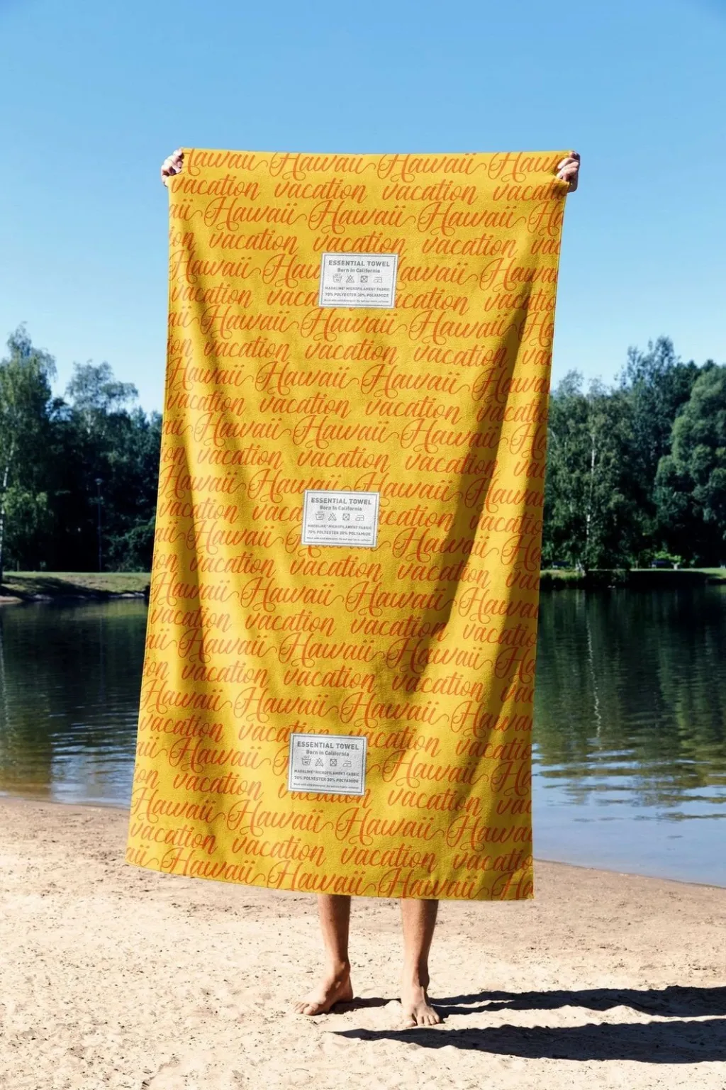 Peshqir plazhi Mijolnir, pushime në Hawaii, 90x150cm - 3