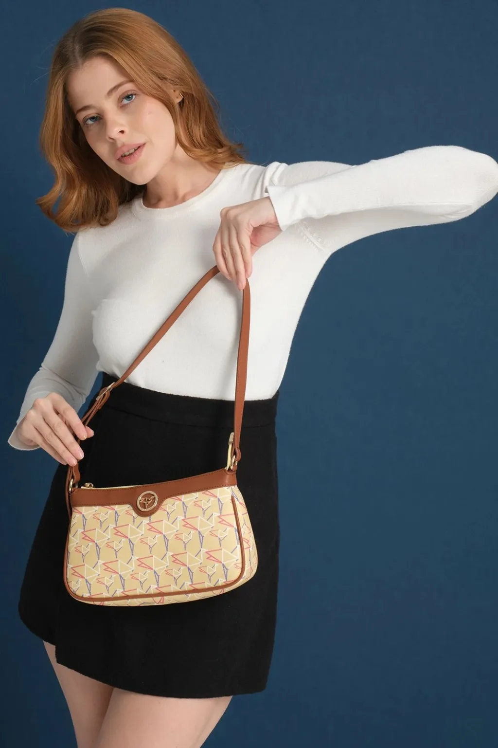 Çantë krahu Zoozie Bags, Cecina, e verdhë - 2