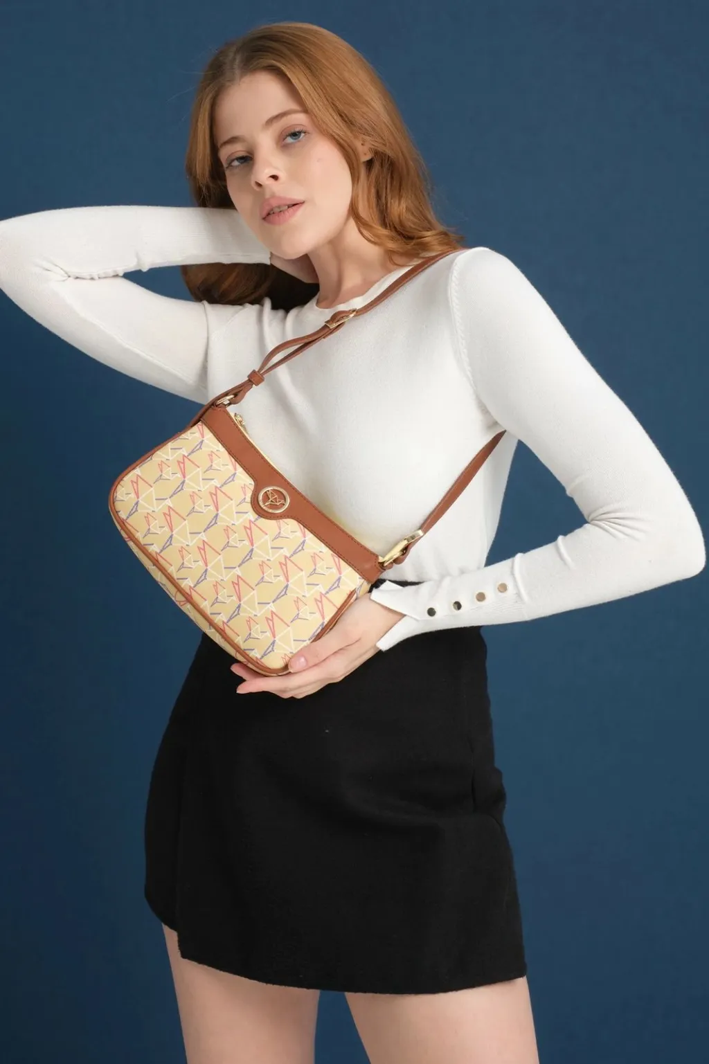 Çantë krahu Zoozie Bags, Cecina, e verdhë - 3