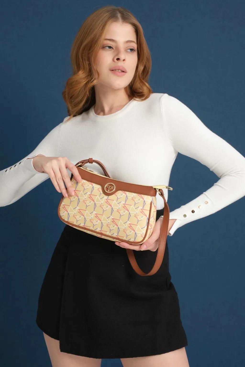 Çantë krahu Zoozie Bags, Cecina, e verdhë - 4