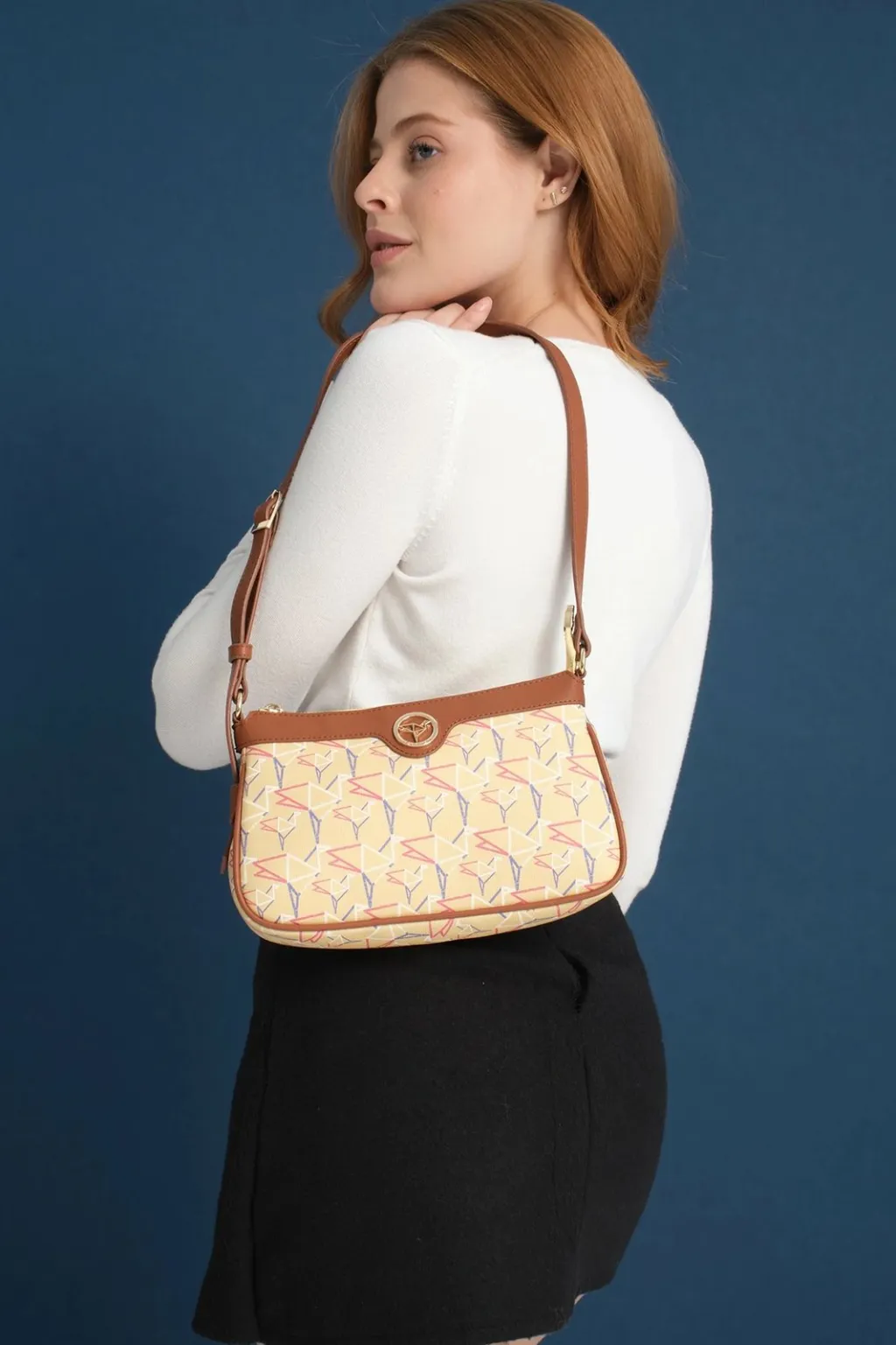 Çantë krahu Zoozie Bags, Cecina, e verdhë - 5