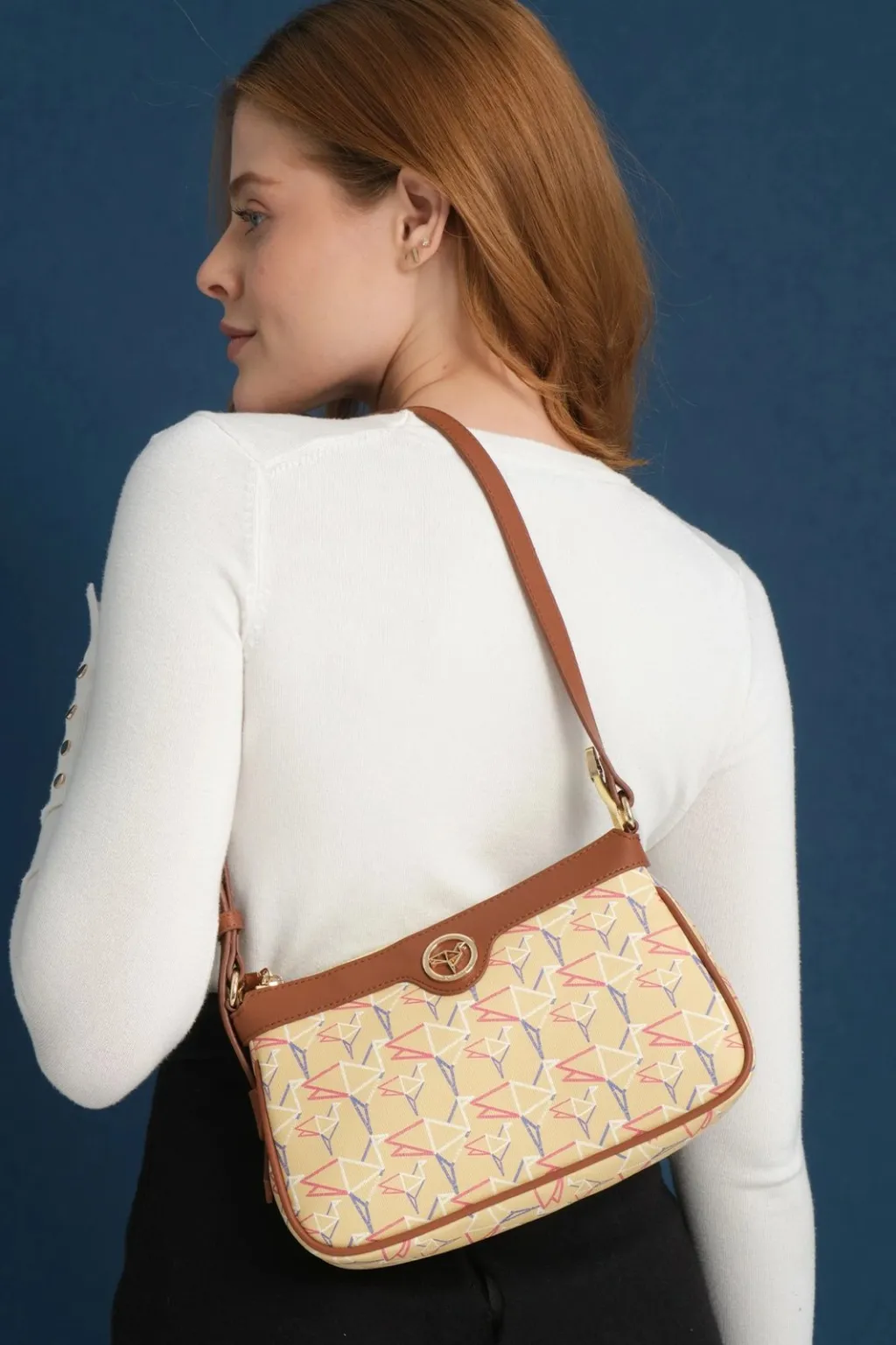 Çantë krahu Zoozie Bags, Cecina, e verdhë - 6