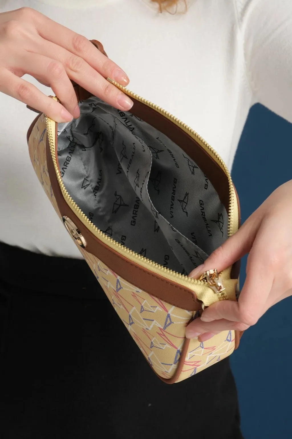 Çantë krahu Zoozie Bags, Cecina, e verdhë - 9