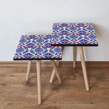 Set tavolina të mbivendosura, shumëngjyrëshe, Skye Decor, 2 copë, 2Shp224