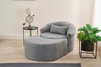 Krevate-kolltuk një vendësh, Pitta, ngjyrë gri, Atelier del Sofa