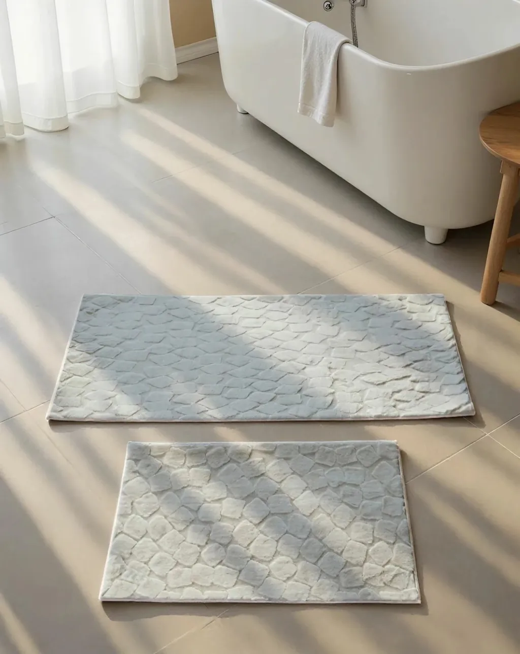 Set tapetash për banjo (2 copë), Mijolnir, lepur, ngjyrë gri - 2