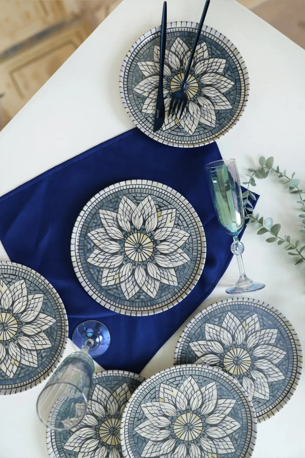 Set pjatash për ëmbëlsira (6 copë), Hermia Concept, X00017442 - 3