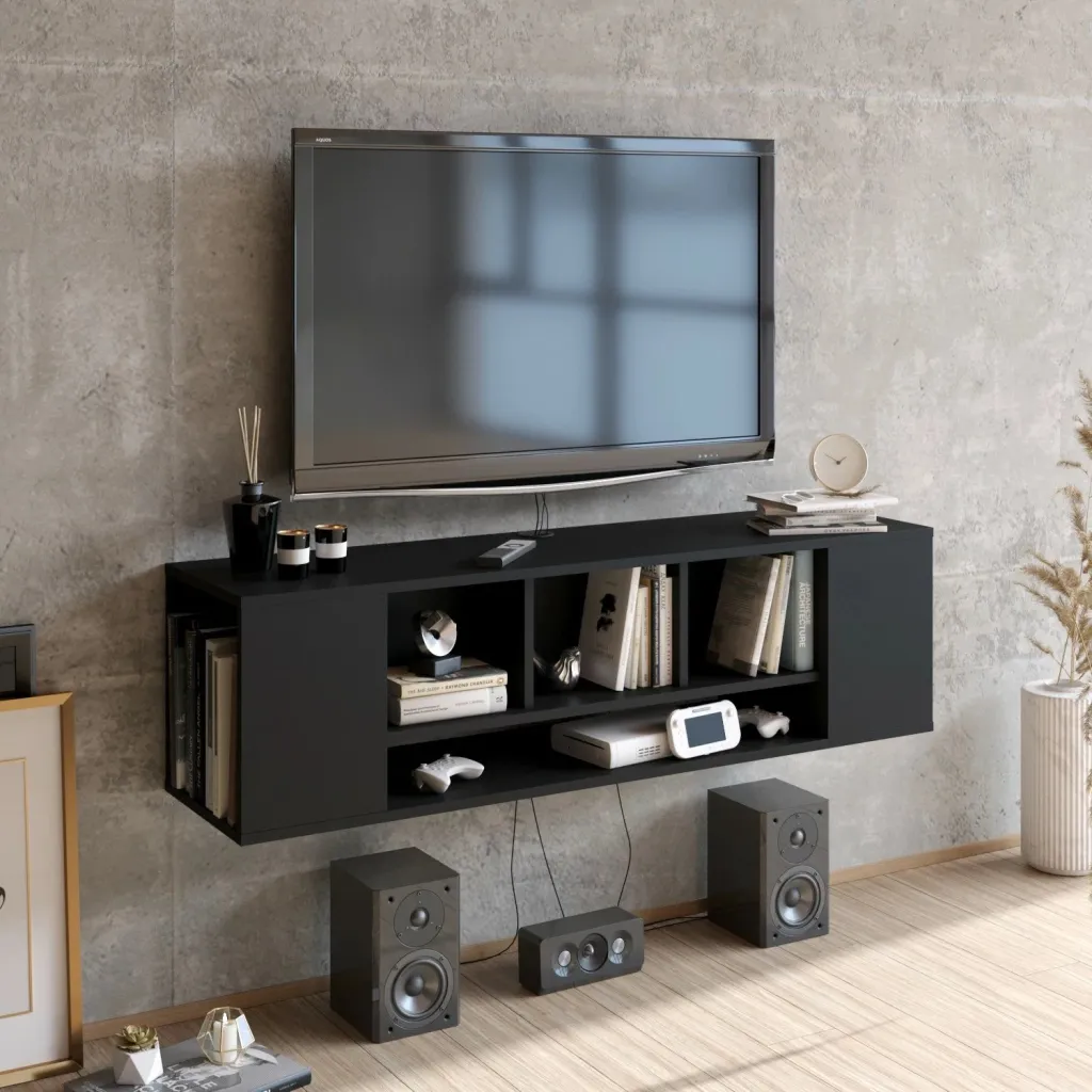 Konsolë TV, ngjyrë e zezë, Skye Decor, Paldi - 1
