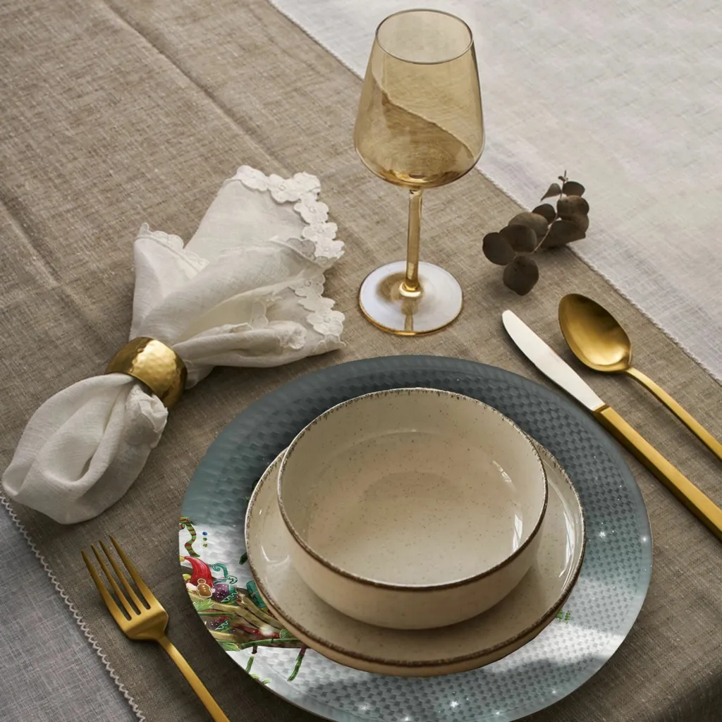 Set nënshtrues tavoline Hermia Concept, shumëngjyrësh, 37cm, 4 copë - 3