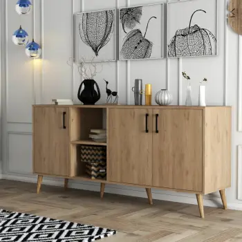 Konsol Skye Decor, ngjyrë lisi, Exxen - 1626