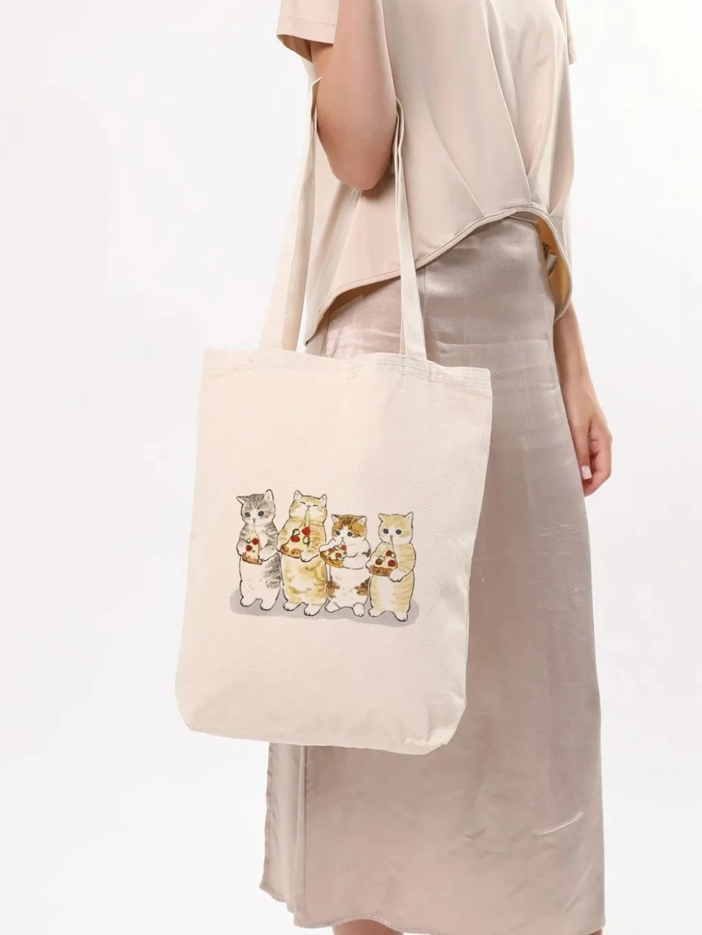 Torbë tote Zoozie Bags, krem, 1610 - 5