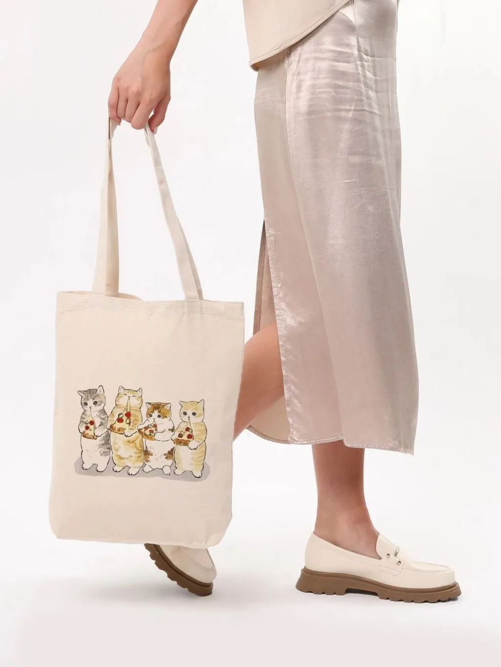 Torbë tote Zoozie Bags, krem, 1610 - 7