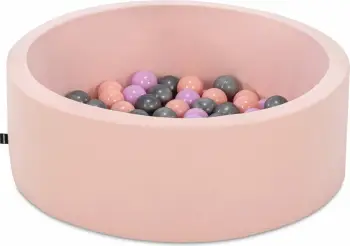 Pishinë me topa për fëmijë, ngjyrë rozë, Bubble Pops v2