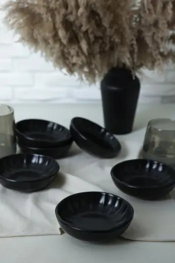 Set pjatash për meze (6 copë), Hermia Concept, X00019041, ngjyrë e zezë