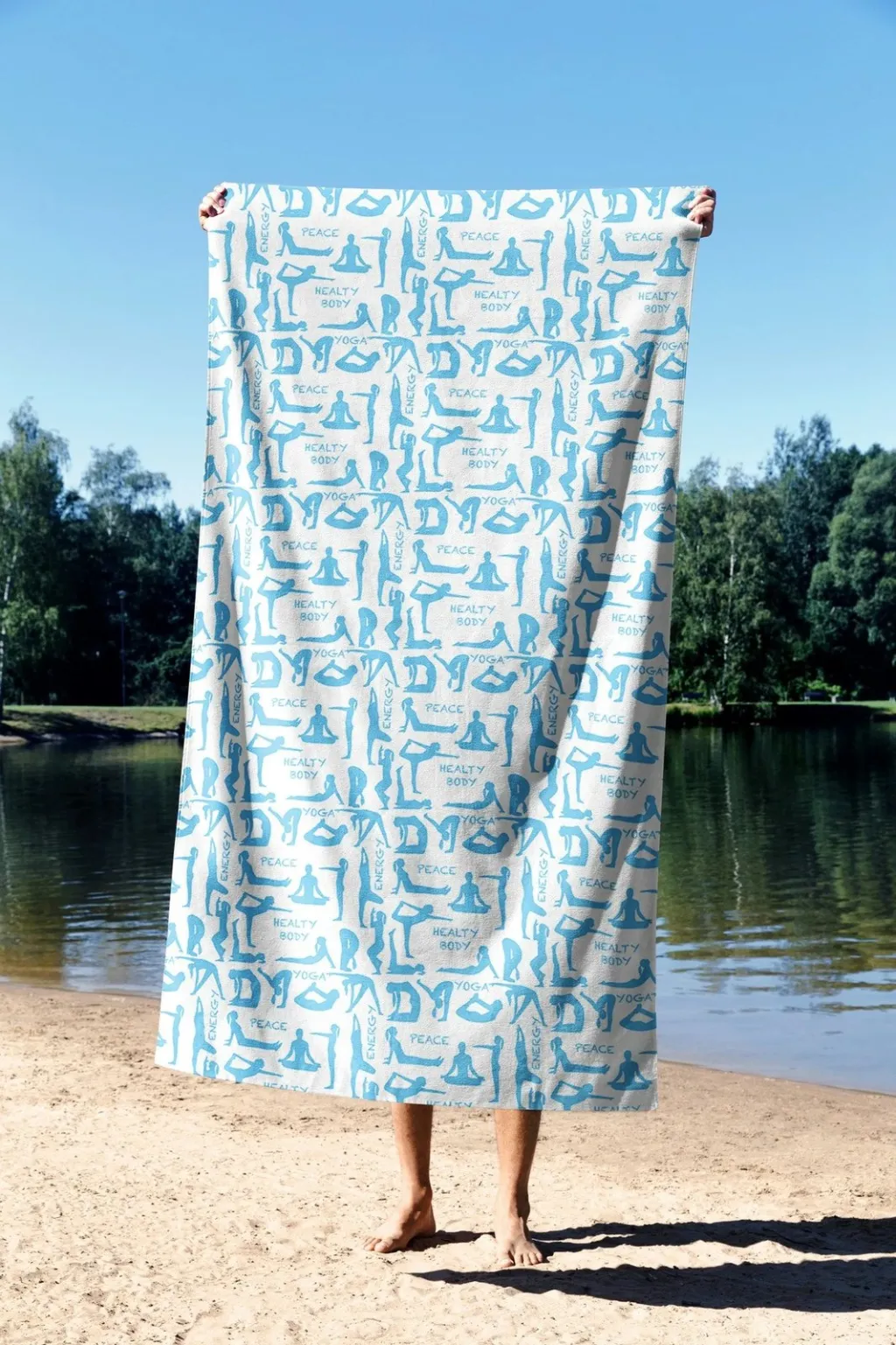 Peshqir plazhi Mijolnir, Yoga Nature, 70x130cm - 2