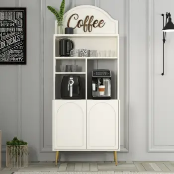 Dollap për kafe, krem dhe ari, Skye Decor Lyon 80