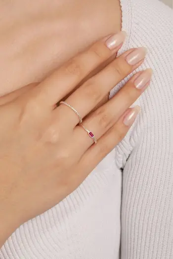 Unazë argjendi Elika Silver, FASET85017