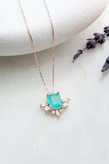 Varëse argjendi Jumeon, ngjyrë rozë e artë dhe turquoise, NRZ999348