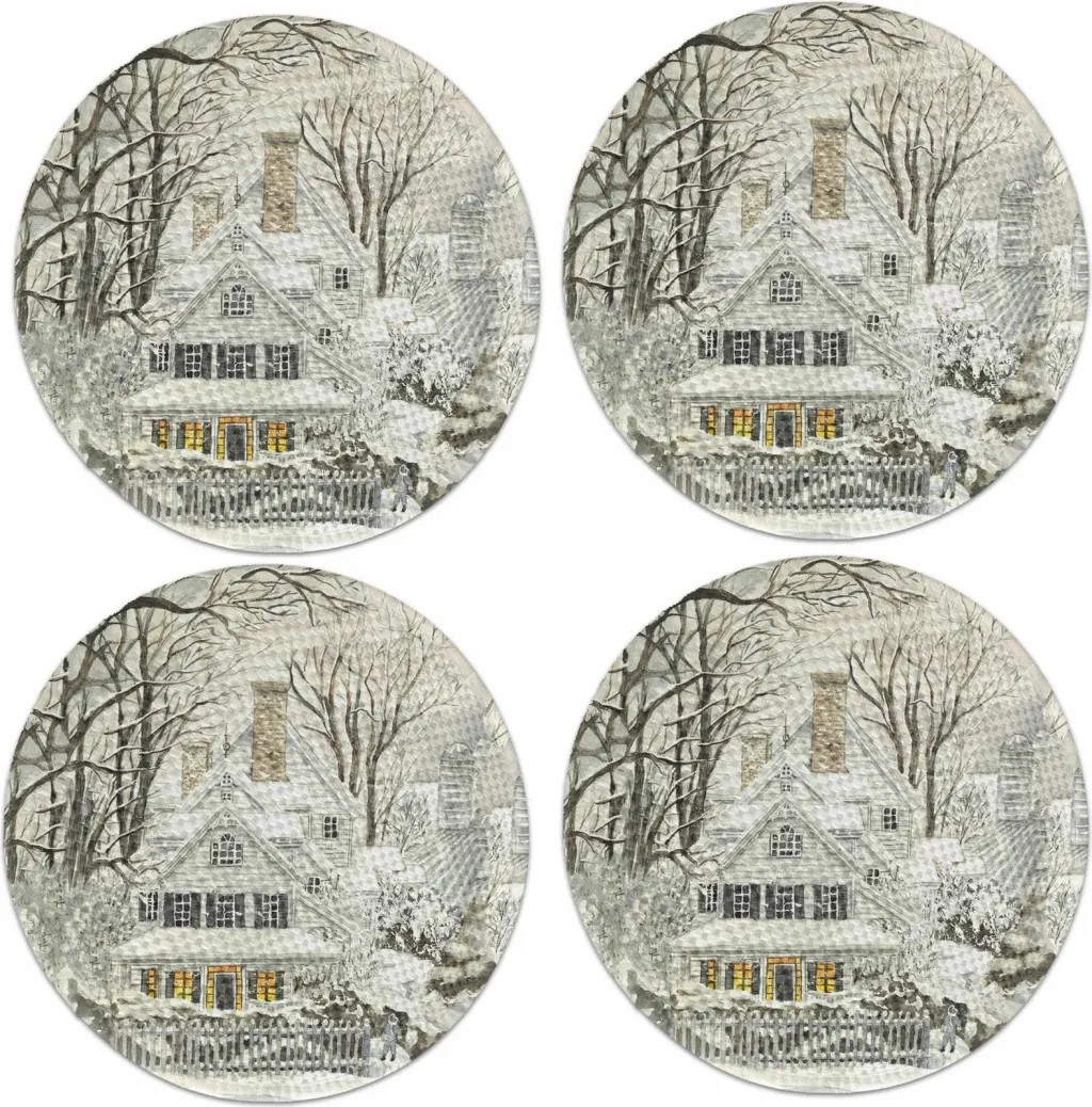 Set nënshtruesish tavoline Hermia Concept, model dimëror, 4 copë, 37cm - 4