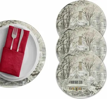 Set nënshtruesish tavoline Hermia Concept, model dimëror, 4 copë, 37cm
