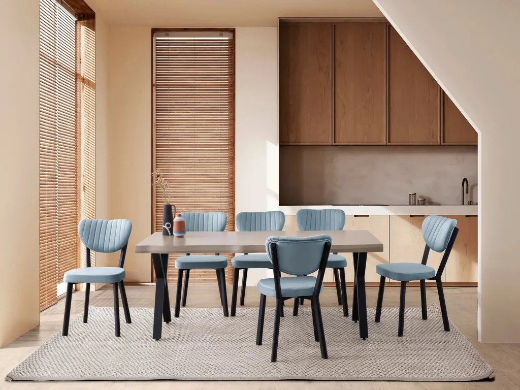 Tavolinë ngrënieje Skye Decor, ngjyrë mocha e çelët, Gala - 3021 - 2