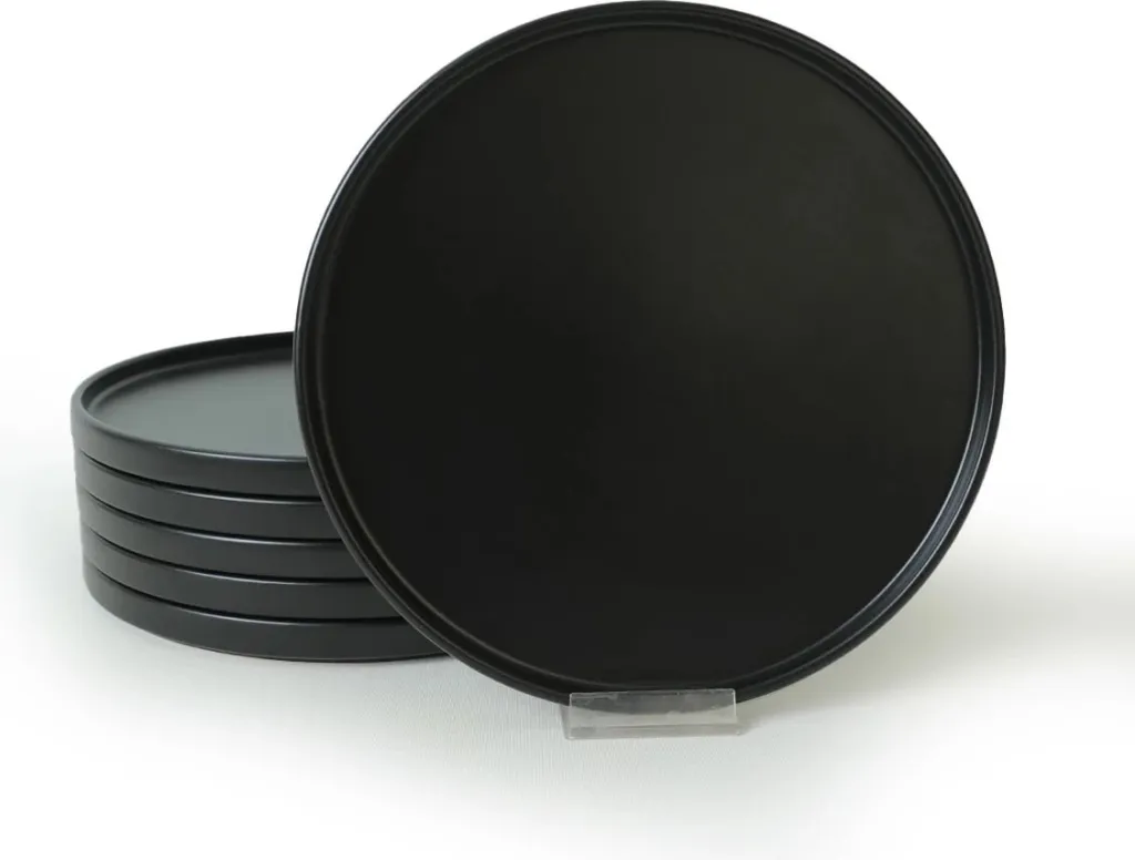 Set pjatash shërbimi (6 copë), Hermia Concept, ST038006F956A000000MAS3T00, ngjyrë e zezë mat - 5