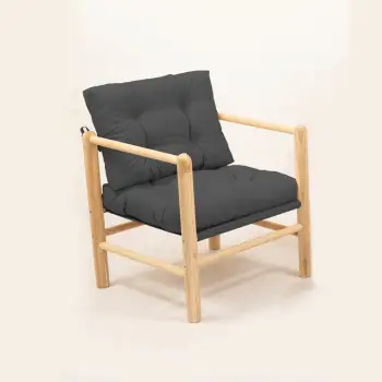 Karrige kopshti një vendëshe, ngjyrë antracit, Skye Decor, MYG03