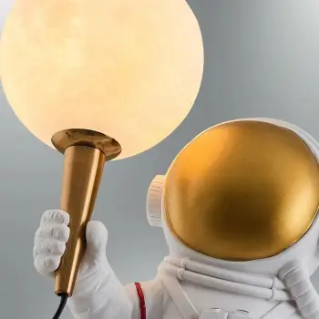 Llambë tavoline Opviq, astronaut, e bardhë, L1132
