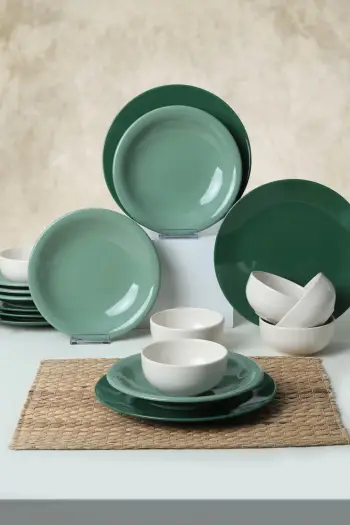 Set enësh për drekë prej qeramike, 18 copë, Hermia Concept, X0001509400000000000000000