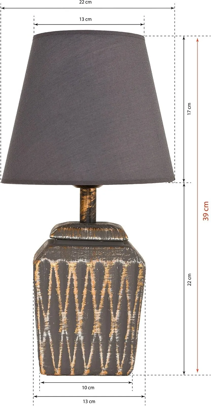 Llambë tavoline Opviq, YL018, anthracite dhe ar - 5