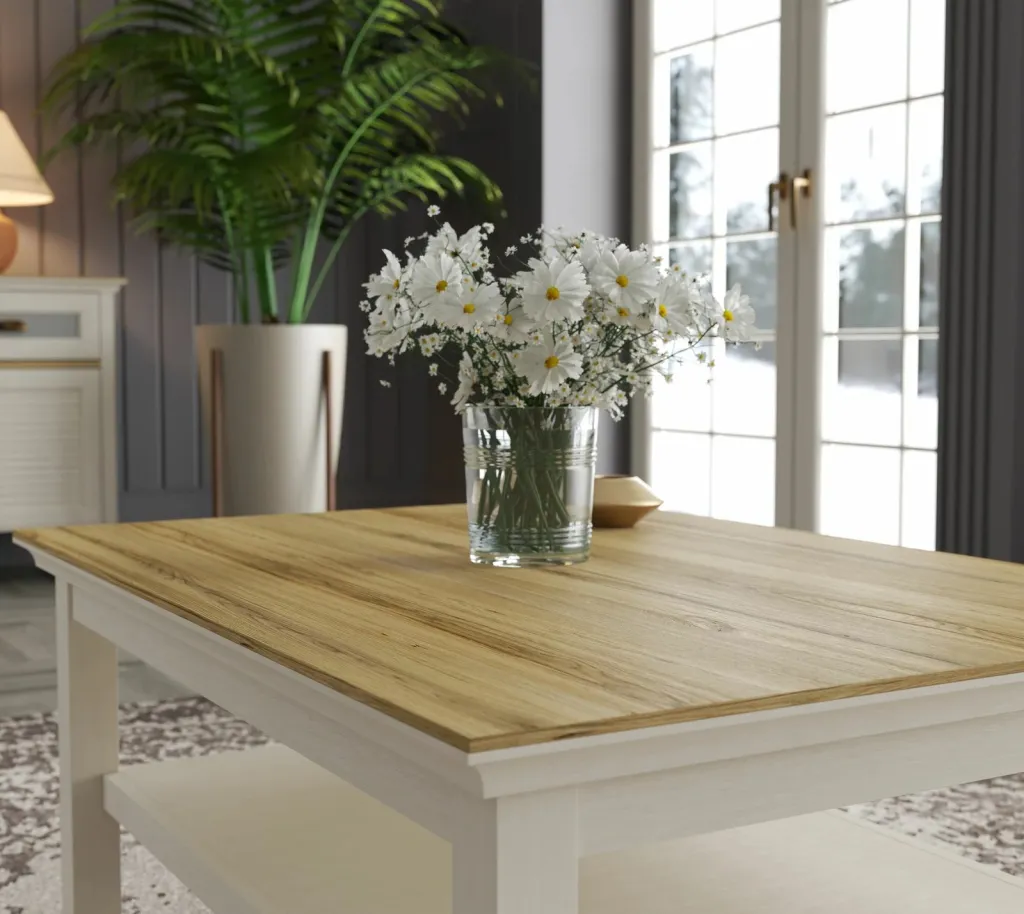Tavolinë kafeje Skye Decor, FRN-21024, krem, lis, gri - 3