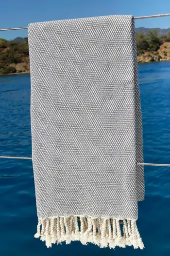 Peshqir plazhi Fouta, ngjyrë gri, Mijolnir, Likya
