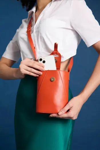 Çantë shpatullës Zoozie Bags, Baku, portokalli