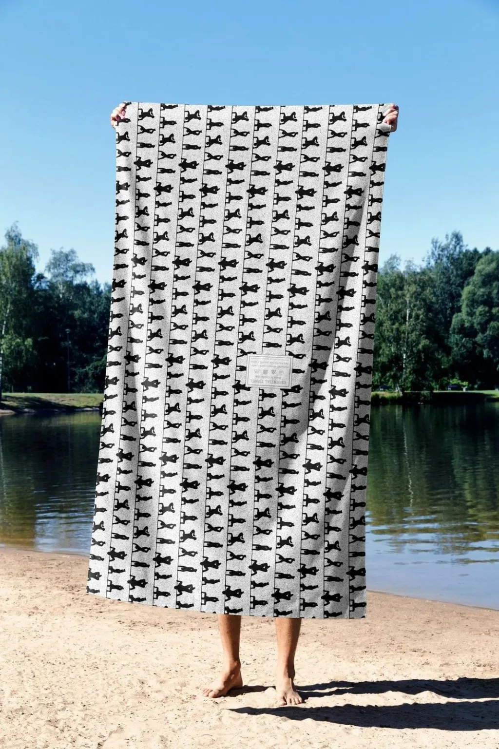 Peshqir plazhi Mijolnir, Keep Moving Faster, shumëngjyrësh, 90x150cm - 3