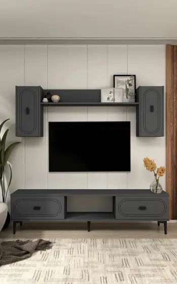 Njësi TV Skye Decor, ngjyrë antracit