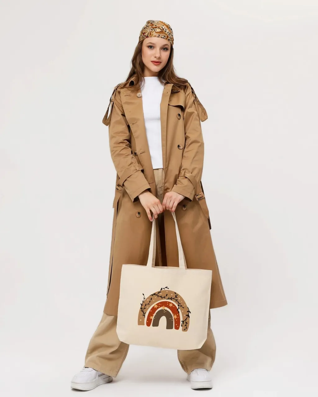 Qese tote Zoozie Bags, 1688, krem - 3