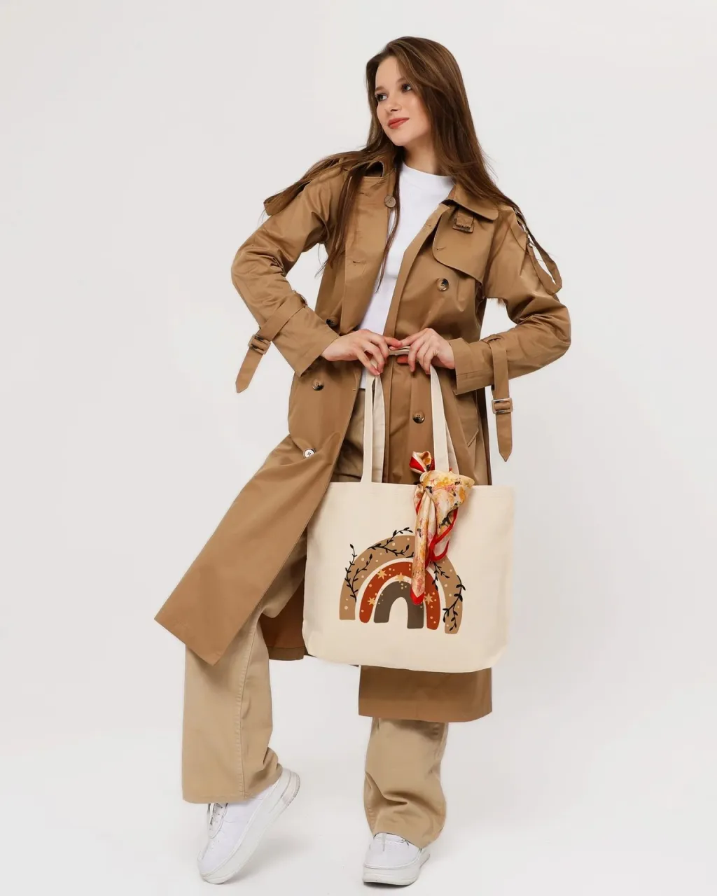 Qese tote Zoozie Bags, 1688, krem - 4