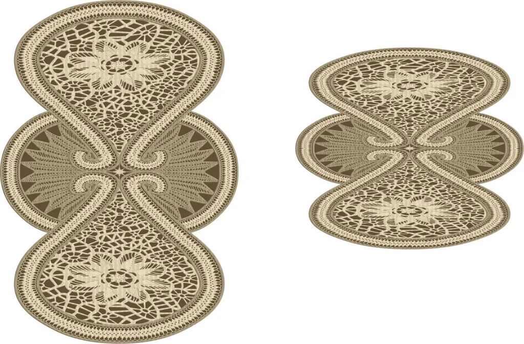 Set tapetash për banjo (2 copë), krem, Mijolnir, 21015515Kr - 3