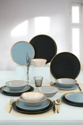 Set enësh darke qeramike 24 copë, Hermia Concept, TY039124FT84A841700MAET000